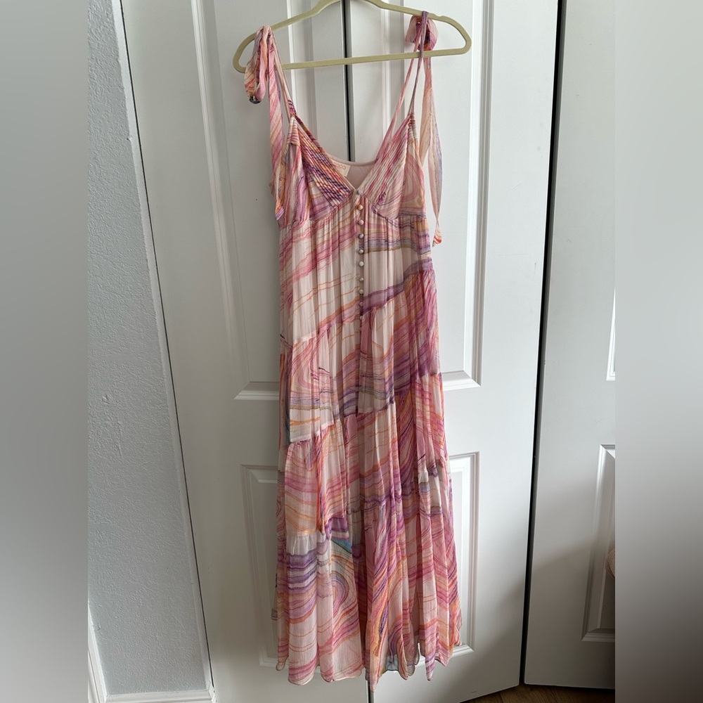 ROCOCO SAND Multicolor Striped Maxi Dress